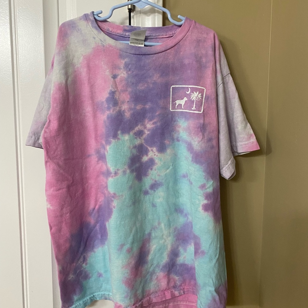 Girls Tie Dye Palmetto Moon Shirt